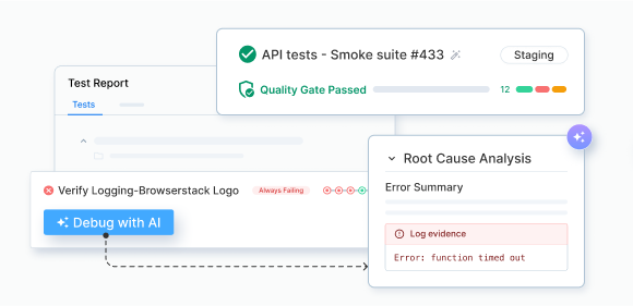 Advanced reporting & debugging for faster test validation