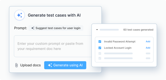 Best-in-class AI agents for test creation & execution Best-in-class AI agents for test creation & execution